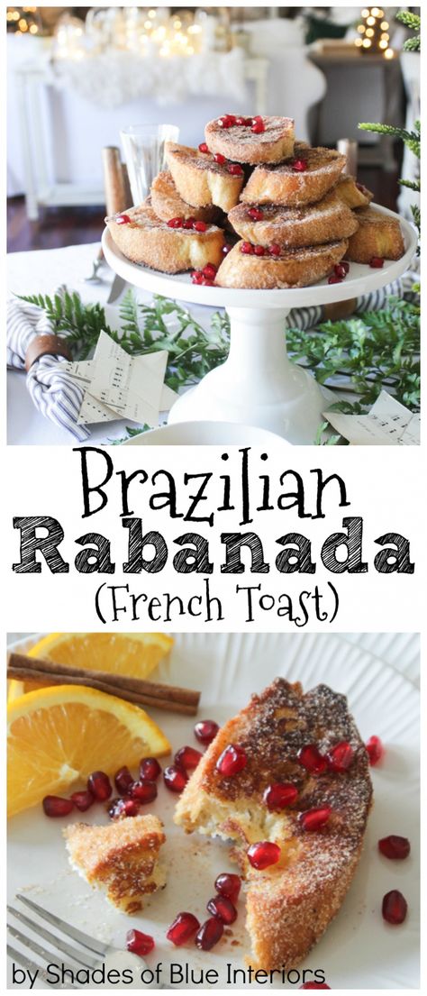 Brazilian French Toast, Brazilian Christmas Decorations, Brazilian Meals Recipes, Brazilian Breakfast, Brazil Food, Brazilian Desserts, International Snacks, Brazilian Recipes, Brazilian Dishes