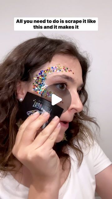 Daze Livingstone | Face Painter ✨ | This looks like it hurt but I swear it didn’t 💀✨ . . . #festival #festivals #festivalseason #glitter #glittereye #festivalglitter ... | Instagram Easy Face Glitter Ideas, Glitter Face Makeup Festival, Face Glitter Ideas, Glitter Face Festival, Festival Face Glitter, Festival Glitter Makeup, Glitter Face Makeup, Festival Makeup Glitter, Festival Face