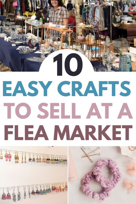 If you're looking for crafts that sell well at flea markets then these 10 easy crafts will help you get started. From wood crafts that selll at flea markets to handmade jewelry and more. These things to sell at a flea market will be super popular in 2022 and beyond. Craft Fair Ideas To Sell, Crafts That Sell, Flea Market Crafts, Boutique Crafts, Profitable Crafts, Do Crafts, Easy Crafts To Sell, Selling Handmade Items, Diy Crafts For Adults