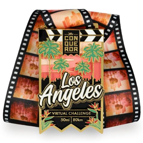 Los Angeles Virtual Challenge | The Conqueror Challenges Conqueror Challenge, Race Medal, Virtual Race, Inca Trails, Northern England, Walk Of Fame, Sun Kissed, Get Healthy, Fitness Goals