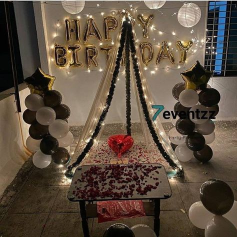 Birthday Room Surprise, Birthday Surprise For Husband, Wedding Night Room Decorations, Simple Room Decoration, Romantic Room Surprise, Surprise Birthday Decorations, Romantic Room Decoration, Birthday Decorations At Home, Wedding Room Decorations