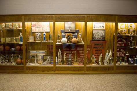 Indiana's private school voucher program is the largest of its kind in the U.S. Whether it's "social justice" or "an assault" on public schools depends on whom you ask. High School Trophy Case Ideas, Trophy Cabinets, Trophy Display Case, Trophy Case, Memorabilia Display, Trophy Display, Trophy Rooms, Teachers Lounge, Award Ideas