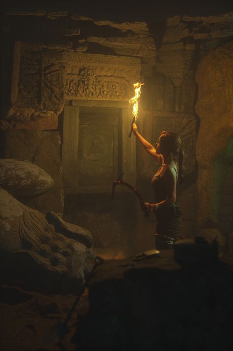 Pulp Adventure, Egypt Aesthetic, Ancient Tomb, Tomb Raider Lara Croft, Lara Croft Tomb, Treasure Hunter, Adventure Aesthetic, Ancient Egyptian Art, Fantasy Aesthetic