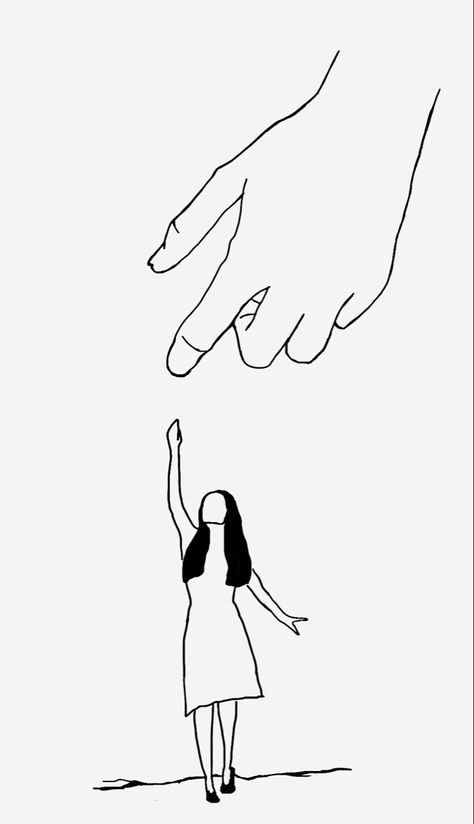 Praise Hands Drawing, Hand Reaching Down Drawing, Godly Drawings Ideas, God Hands Drawing, Hands Raised In Worship Drawing, Gods Hand Reaching Out, Jesus Hand Reaching Out, Christian Easy Drawings, Human Pictures To Draw