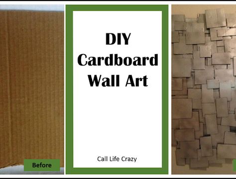 DIY Cardboard Wall Art for only $3 - Call Life Crazy Cardboard Wall Art, Cardboard Wall, Abstract Techniques, Cardboard Crafts Diy, Cardboard Painting, Before Baby, Maternity Leave, My School, Diy Cardboard