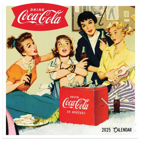 "Buy the TF Publishing 2025 Coca-Cola Mini Calendar at Michaels. com. Have a Coke and a smile! Featuring classic images from the Coca-Cola archives, this Americana-style 2025 12-month mini wall calendar includes monthly calendar grids and a 4-month view of January 2026 - April 2026. Have a Coke and a smile! Featuring classic images from the Coca-Cola archives, this Americana-style 2025 12-month mini wall calendar includes monthly calendar grids and a 4-month view of January 2026 - April 2026. Pr Coca Cola Mini, John Pemberton, Coca Cola Poster, Coke Ad, Coca Cola Drink, Coca Cola Ad, Vintage Coke, Vintage Nostalgia, Calendar 2019