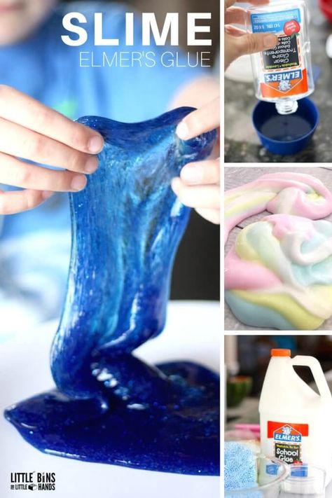 If you are looking to make awesome slime, then look no further because you have found the best Elmer’s glue slime recipes around. We know slime because we make slime all the time, and we make our own homemade slime recipes all the time. Sure it’s not a perfect process. Sometimes good slimes go bad, but we know you can do it! Make slime today. BEST ELMER’S GLUE SLIME RECIPES TO MAKE HOMEMADE SLIME Slime With Shaving Cream, Slime Recipe Kids, Ways To Make Slime, Homemade Slime Recipe, Clear Glue Slime, Glue Slime, Making Fluffy Slime, Homemade Playdough Recipe, Making Slime