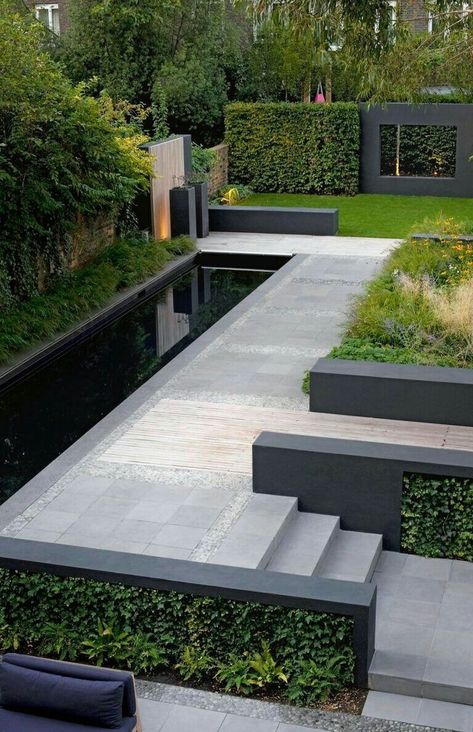 Modern Garden Landscaping, Desain Lanskap, Modern Landscape Design, Modern Garden Design, Contemporary Garden, Have Inspiration, Outdoor Gardens Design, Backyard Garden Design, Beautiful Backyards