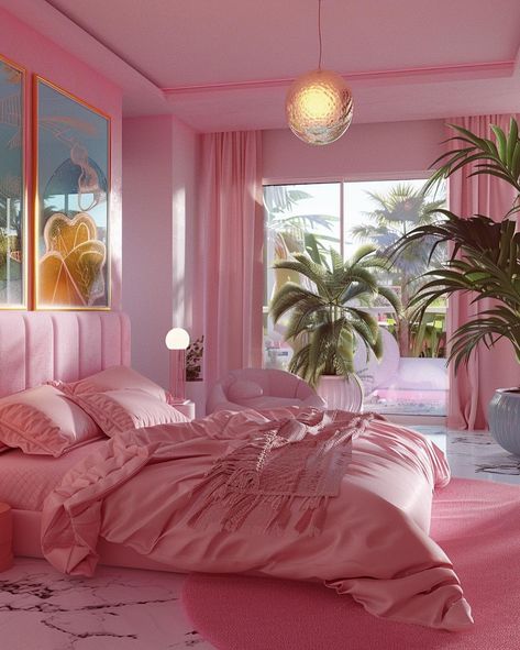 [AI] 80s cotton candy haven 🩷 Get your wall posters on liminaldestinations.com (link in bio!) • • • • (AI images — MJ 6) #80sinterior #1980sinterior #80saesthetic #1980s #80svibes #80snostalgia #80sdecor #80s #vintage #interiordesign #homedecor #luxuryhomes 80s Post Modern Bedroom, 80s Home Aesthetic, 80’s Bedroom, 80’s Room, 1980s Bedroom, 80s Apartment, 1980s Interior Design, Post Modern Bedroom, 80s Furniture