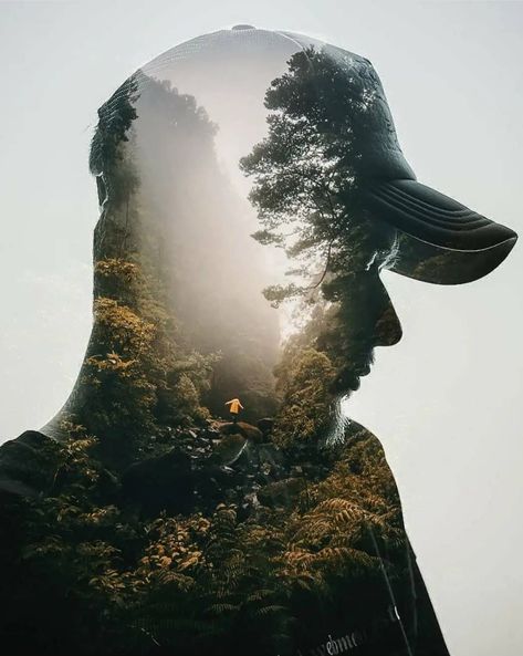 Double Exposure Art, Double Exposure Portrait, Animal Tattoo Ideas, Double Exposition, Double Exposure Photography, Surreal Portrait, Photoshop Design Ideas, Photoshop Collage, Key Art