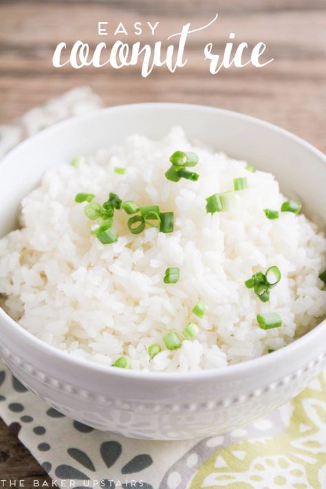 Coconut Rice Sweet, Sweet Coconut Rice Recipe, Sweet Coconut Rice, Easy Coconut Rice, Coconut Rice Recipe, Easy Rice, Coconut Rice, Favorite Side Dish, Sweet And Savory