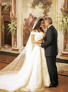 Amal Clooney Wedding Dress, Amal Clooney Wedding, George Clooney Wedding, Most Expensive Wedding Dress, Most Expensive Dress, Expensive Wedding Dress, Celebrity Wedding Dresses, Arab Wedding, Poppy Delevingne