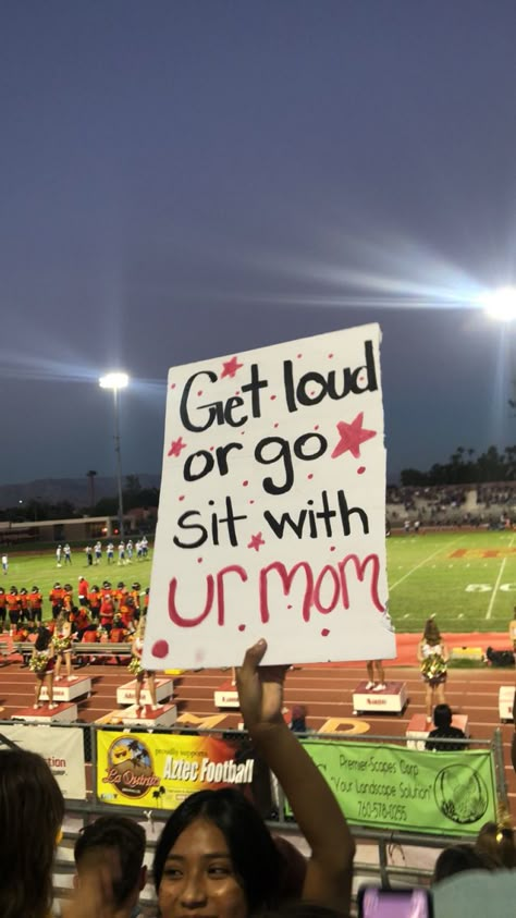 Football Game Themes Student Section, Football Game Signs, Pep Rally Themes, School Spirit Ideas Pep Rally, School Spirit Posters, Football Friday, Senior Year Things, Student Section, Cute Homecoming Proposals