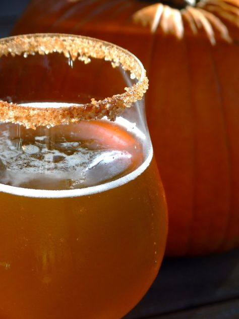 Sugar and Spice and Everything Nice | The Brew Line Pumpkin Beer Rim, Cinnamon Sugar Rim, Hard Apple Cider, Specialty Beer, Pumpkin Beer, Pumpkin Ale, Spiced Drinks, Christmas Beer, Sugar Pumpkin