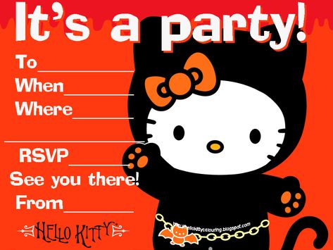 emo+goth+punk+hello+kitty+invitation+printable+%283%29.gif (1024×768) Punk Hello Kitty, Hello Kitty Invitation, Emo Party, Hello Kitty Invitations, Halloween Birthday Party Invitations, School Halloween Party, Thanksgiving Pictures, Free Printable Invitations, Hello Kitty Halloween