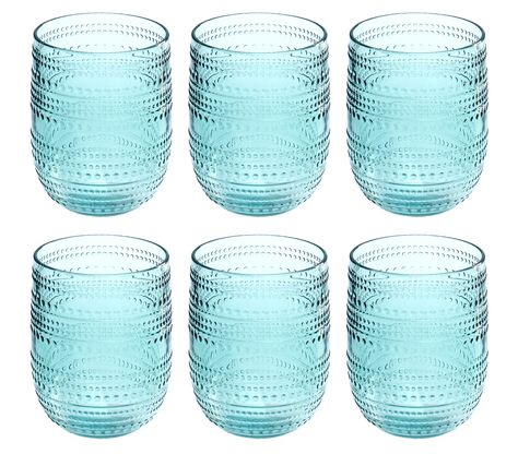 PRICES MAY VARY. Create a fun textural and trendy table with Abode's vintage beaded stemless wine tumblers that feature rows of raised dots in sea green Set includes 6 beaded stemless tumbler/wine acrylic glasses that measure 3.4" x 4.3" and hold up to 15 ounces of your favorite beverage The stemless design is stylish, versatile and lightweight and provides stability and easy handling; the 15 oz. capacity is perfect for serving wine, water, juice and other beverages With the look and clarity of Serving Wine, Glasses Shop, Easter Shopping, Stemless Wine Glasses, Champagne Glasses, Dishwasher Racks, Wine Tumblers, Sea Green, Glass Set