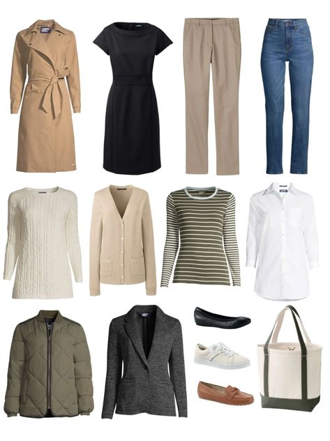 Lands End Outfits Women, Lands End Clothing, Simply Elsa, Ultimate Capsule Wardrobe, Coastal Grandmother, Simple Sweaters, Getting Dressed, Tailored Blazer, Love More