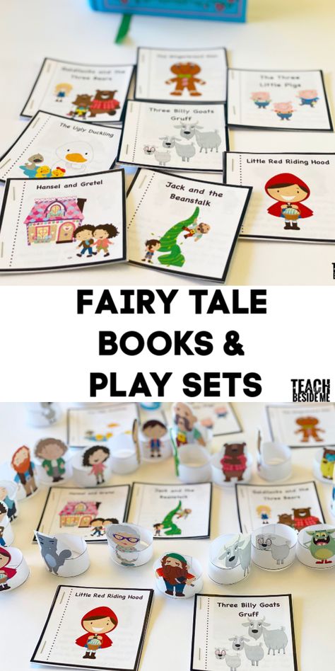 Fairy Tale Activities Elementary, Fairy Tale Social Emotional, Fairy Tales Lesson Plans Preschool, Fairy Tale Process Art, Fairy Tale Ideas For Preschool, Fairy Tale Literacy Activities Preschool, Fairy Tale Toddler Crafts, Pre K Fairy Tales Activities, Fairytale Unit Preschool