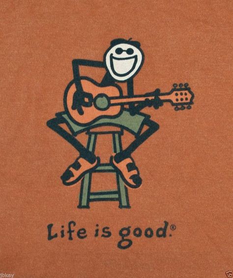 graphic t-shirt LIFE IS GOOD jake playing GUITAR acoustic LONG ... Guitar Acoustic, Picture Collage Wall, Hippie Art, Art Collage Wall, New Poster, Picture Collage, Funky Art, My New Room, Playing Guitar