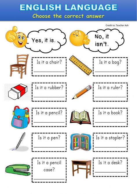 Yes-no questions, colours online worksheet for grade 1. You can do the exercises online or download the worksheet as pdf. Classroom Things Worksheet, Yes It Is No It Isn't Worksheet, Yes Or No Questions For Kids, My Classroom Worksheets, English Activities For Grade 1, Colours Worksheet For Kids, Yes No Questions Worksheet, Colour Worksheet, Class Worksheets