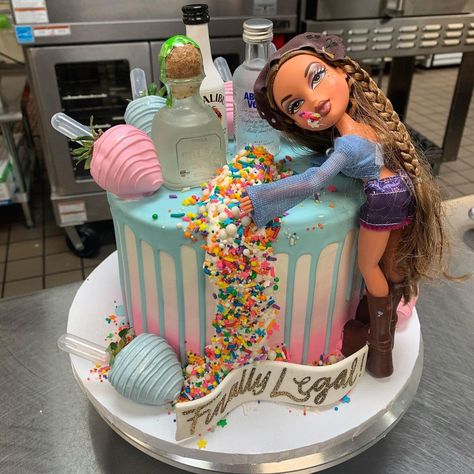 las vegas bakery on Instagram: “The excitement that we got when our client brought in a Bratz doll for her cake🥲😍 Growing up I didn’t have any barbies but I sure had every…” Bratz Birthday Cake, Birthday Cake Doll, Bratz Birthday, 21st Bday Cake, Cake 2023, Nurse Cake, Barbie Doll Cake, Nursing Cake, 21st Bday Ideas