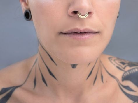 Gold Septum Ring, Gold Septum, Septum Piercing Jewelry, Diamond Nose Ring, Septum Piercings, Helix Hoop, Helix Earring, Septum Clicker, Piercing Shop