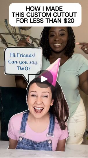 1.6K views · 1.4K reactions | Keep watching for STEP-BY-STEP instructions 📝 on how I made this custom, self-standing cutout for my daughter’s birthday party! 🥳

Here’s what I used:
2 foam boards from Dollar Tree - $2.50
20x30 poster print from Walgreens. $10.99 with coupon
To cut: Use scissors and a foam cutter or Xacto-knife (don’t use a kitchen knife like me 😂🤦🏾‍♀️)
Glue Gun or spray adhesive 
1/2 - 1 lb weight - I used a beanbag 

You can find links to all this stuff in my bio 🥰

Measurements:

Foam board and Poster - 20x30 inches 
Triangle bases - 18 in tall; 6 inches wide 
Square middle - 6x5 inches (not a square, but you get it. You may need to trim it to fit perfectly in the middle.)

SN: This is my first tutorial! 🥳🥳 so let me know what you think and if this was helpful!! ? Foam Boards, Entertaining Decor, Mickey Birthday, Keep Watching, Party Pictures, Spray Adhesive, For My Daughter, You Get It, Cricut Projects Vinyl