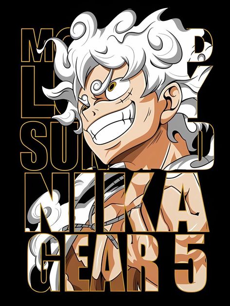 Luffy gear 5 #Luffy gear 5 #dragon wallpaper # One Piece Gear 5, Foto Kelakar, Reka Bentuk Grafik, Seni Pop, One Piece Cartoon, Luffy Gear 5, Print Design Art, Tshirt Printing Design, Gear 5