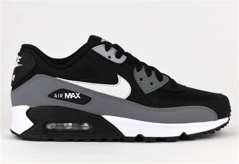 Nike Airmax 90, Air Max 90 Black, Nike Shoes Women Fashion, Nike Air Max White, Running Shoes Black, All Nike Shoes, Nike Air Shoes, Nike Shoes Air Max, Cute Nike Shoes