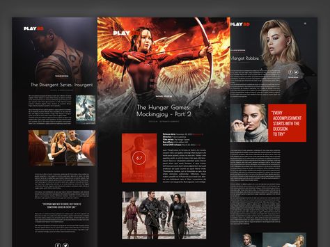 Play.BD - Movie Magazine Website Netflix Magazine Layout, Movie Magazine Design, Cinema Magazine Design, Movie Magazine Layout, Movie Brochure, Magazine Website Design, Magazine Examples, Catalog Design Layout, What Is Fashion Designing