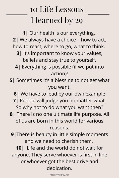 Wise Life Lessons, Words Of Advice Life Lessons, What Did I Learn Today, Grown Up Quotes Life Lessons, Things I’ve Learned In Life, Life Lesson Stories, 20 Life Lessons, Important Life Lessons Quotes, Words To Live By Quotes Life Lessons