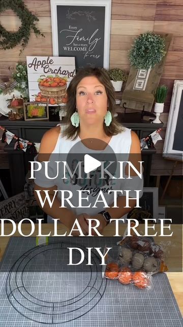 Creative Sarah at Home on Instagram: "Dollar Tree DIY - clip-on Pumpkin Wreath #dollarstorediy #pumpkindiy #falldiy #dollartreediy #dollartreecrafts" Diy Fall Hanging Decor, Harvest Diy Crafts, Fall Door Reef Ideas, Dollar Tree Diy Thanksgiving Crafts, Diy Fall Reef, Fall Wreath Diy Dollar Tree, Fall Crafts For Adults Dollar Stores, Dollar Tree Fall Wreath Ideas, Fall Dollar Tree Crafts 2024