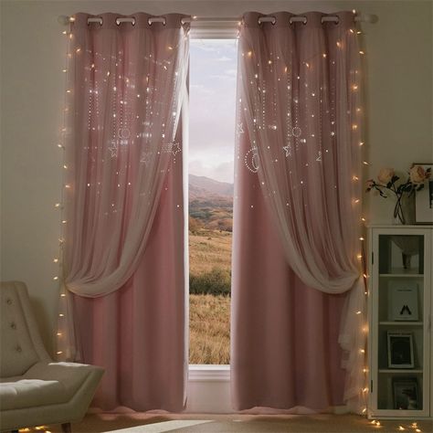 Christmas curtain lights