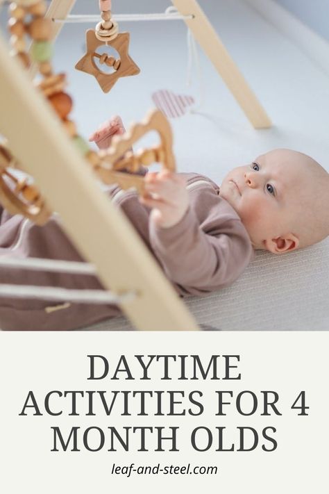 things to do with 4 month old, daytime activities #4monthold #thingstodowithbaby #motherhood #covidbaby #babyactivites development, tummy time, small motor, gross motor, sensory ideas baby, sensory baby, infant motor skills, infant development, baby brain food, leaf and steel, mommy blog, mommy blogger, baby floor activites,baby hands, 4 Month Baby Toys, Activities 4 Month Old, 4 Month Baby Activities, 4 Month Old Baby Activities, Family Learning Activities, Developmental Activities, Activity Sensory, Activities For Babies, 4 Month Old Baby