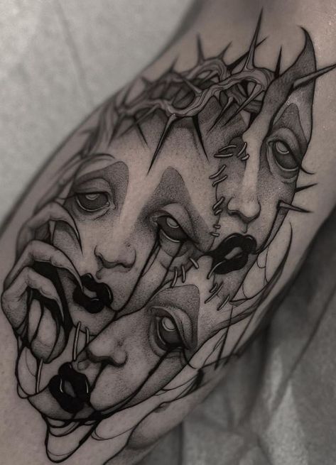 Guillotine Tattoo, Succubus Tattoos, Apollo Tattoo, Tattoo Me, Tatoo Inspiration, Tattoo Outline Drawing, Traditional Tattoo Sleeve, Fantasy Tattoos, Flash Tattoo Designs