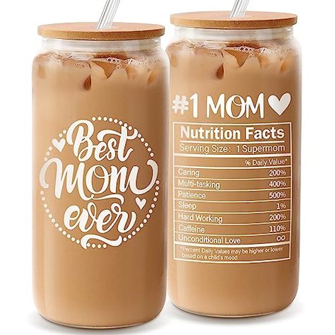 Daughter And Son, Birthday Presents For Mom, Botol Air, Mothers Day Gifts From Daughter, Beste Mama, Glass Mason Jars, Best Mom Ever, Presents For Mom, Mors Dag