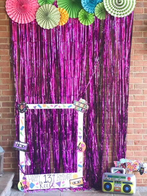 Y2k Photo Booth Ideas, 80s Party Photo Booth, 80s Photobooth, 80s Photo Booth, 80s Birthday Party, Prom Photo Booth, 80's Prom, 80s Birthday, 80s Birthday Parties