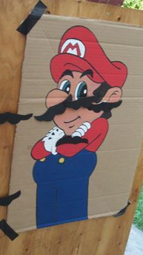 Pin the mustache on the Mario Mario Mustache, Mario Ideas, Mario Party, 6th Birthday, Mario Bros, Mario, Mario Characters, Birthday, Fictional Characters