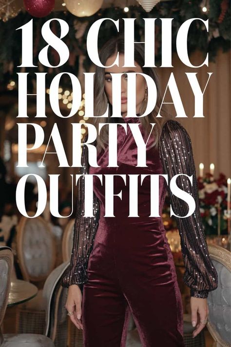 Elegant Holiday Attire: 18 Classy Christmas Outfit Ideas for Women Christmas Party Outfit Women’s, Job Christmas Party Outfit, New Year Winter Outfit, Holiday Attire For Women Classy, Festive Outfits For Women, Christmas Outfit Ideas For Women 2024, Christmas Dinner Outfits For Women, Leather Pants Christmas Party Outfit, Semi Formal Christmas Party Outfit Women