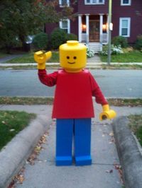 My Lego Man costume Lego Man Costumes, Lego Costumes, Lego Hand, Diy Costumes Men, Lego Costume, Tools Storage, Lego Man, Parade Float, Lego Birthday