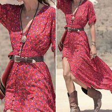 Women Sexy Boho Summer Casual Chiffon Floral Evening Party Beach Long Maxi Dress Vestidos Country, Bohemian Sundress, Beach Party Dress, Mode Boho, Chiffon Floral, Couture Mode, Bohemian Maxi Dress, Boho Style Dresses, Beach Maxi Dress