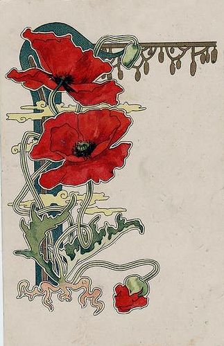 Fiori Art Deco, Fleurs Art Nouveau, Motifs Art Nouveau, Illustration Art Nouveau, Mucha Art, Motif Art Deco, Art Nouveau Flowers, Art Nouveau Illustration, Vintage Blog