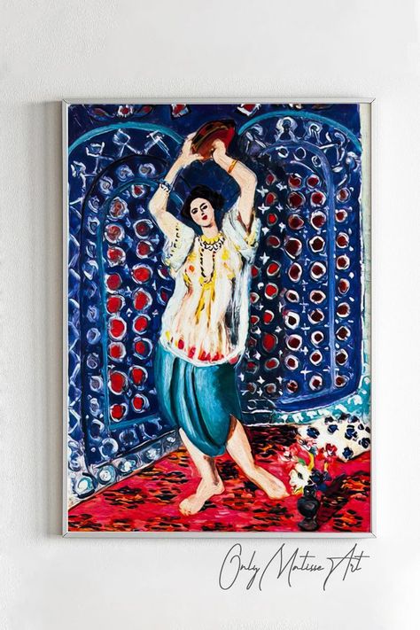 Reproduction for art lovers who love French painter Henri Matisse paintings. This painting was made by Matisse in 1926 and its name is odalisque. It can also be given a gift to your loved ones who also likes to makes home/wall decor. #matisse #henrimatisse #matisseexhibition #flowermarket #matisseprint #matisseoriginal #henrimatisseprint #oil painting #original #moma #famous artist #matisse red studio #matisse exhibit #works by painter henri #matisse red studio #exhibition Matisse Kunst, Andre Derain, Matisse Paintings, Arabian Art, William Turner, Fauvism, Matisse Art, Paul Cezanne, Post Impressionism