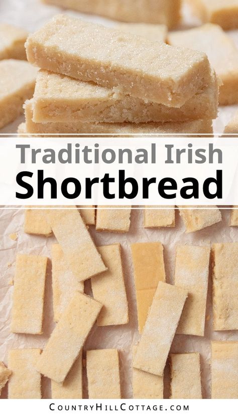 Irish Shortbread Cookies, Irish Shortbread, Cookie Perfection, Irish Cookies, Butter Shortbread Cookies, Shortbread Cookie Crust, Homemade Shortbread, Irish Desserts, Irish Cooking