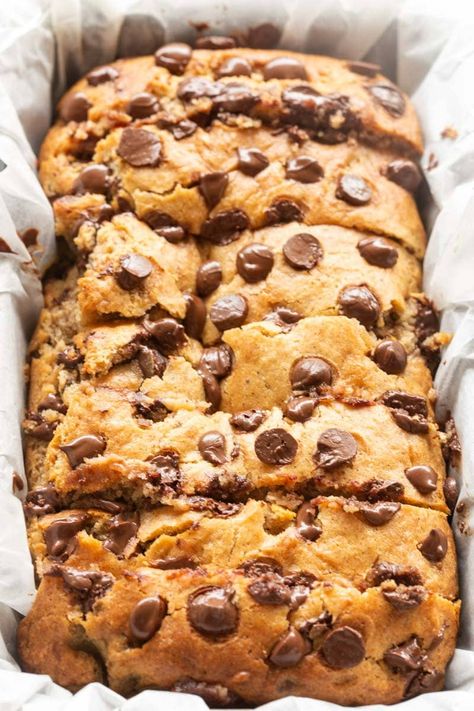 Protein Banana Bread, Dairy Free Recipe, Dairy Free Protein, Protein Bread, Banana Protein, Protein Treats, Best Banana Bread, Chocolate Chip Banana Bread, Vegan Chocolate Chip