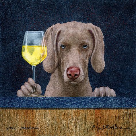 Meet the Why a Ramer Sheep Face, Glasses Of Wine, Wine Art, Weimaraner, Sign Art, Dog Art, Pet Portraits, A Dog, Animal Pictures