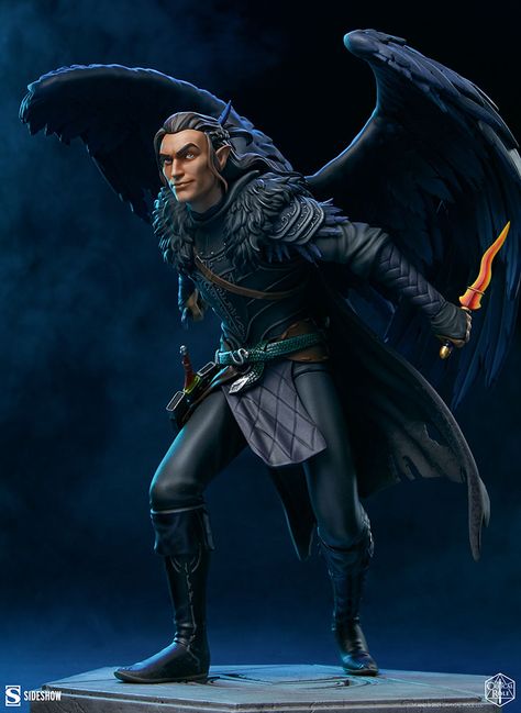 Sideshow Critical Role Vax Vox Machina Statue Matron Of Ravens, Half Elf Rogue, Adventuring Party, Liam O Brien, Critical Role Characters, Half Elf, Sneak Attack, Dnd Classes, The Poison