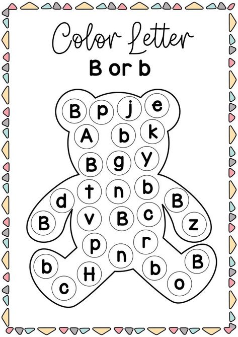 Letter B Worksheet, Draw A Teddy Bear, Preschool Letter B, B Worksheet, Letter B Coloring Pages, Letter B Activities, Free Printable Alphabet Worksheets, Letter B Worksheets, Alphabet Activities Kindergarten