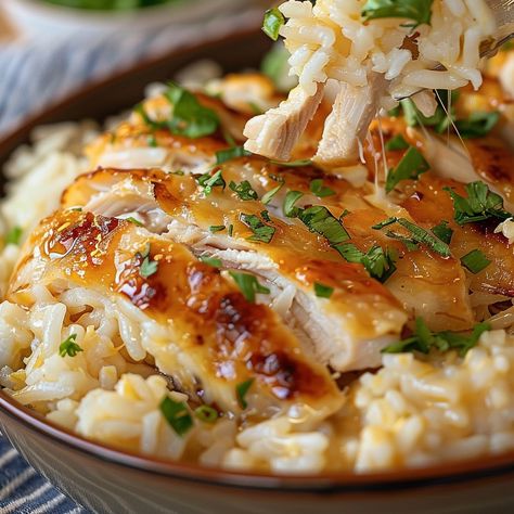 Angel Chicken Rice is a beloved comfort food casserole known for its creamy texture and rich flavors. This dish combines tender chicken, fluffy rice, creamy cheeses, and a blend of seasonings, baked to perfection for ... READ MORE Comfort Food Casserole, Angel Chicken, Creamy Chicken And Rice, Chicken Rice Casserole, Fluffy Rice, Baked Chicken Tenders, Single Serving Recipes, Homecooked Meals, Rice Ingredients