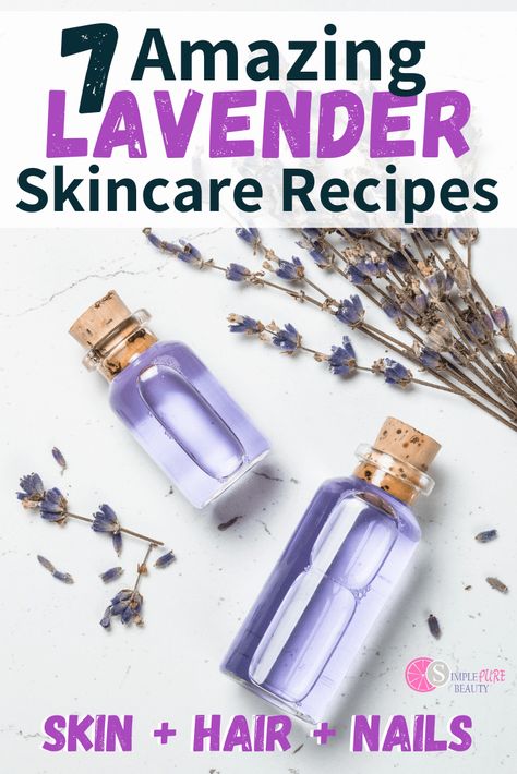 7 Simple Skin Care Recipes Using Lavender Essential Oil Lavender Essential Oil Recipes, Lavender Buds Uses, Lavender Diy, How To Use Lavender Oil, Diy Lavender Water, Things To Do With Lavender, Diy Lavender Oil, Lavender Powder, Homemade Skin Care Recipes Diy